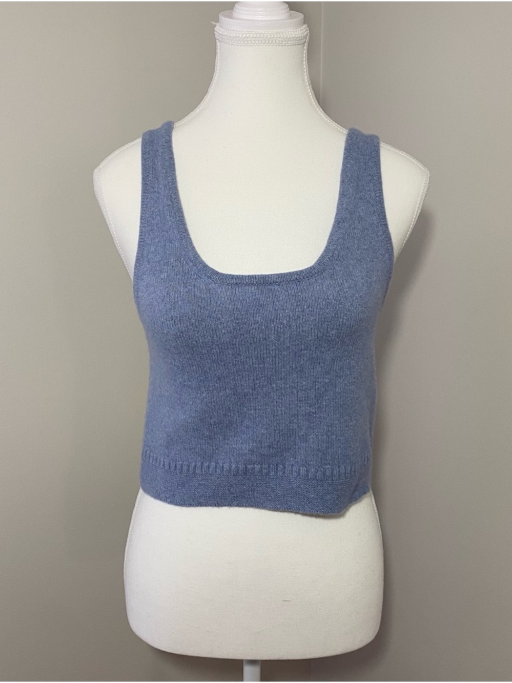 Madewell Periwinkle Knit Scoop Neck Tank